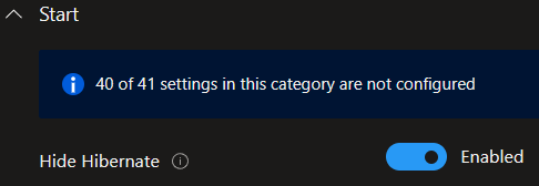 After 20+ deployments I found what was causing a reboot during #Autopilot 
#SettingsCatalog > Start >Hide Hibernate 😡
#Intune #ProcessOfElimination