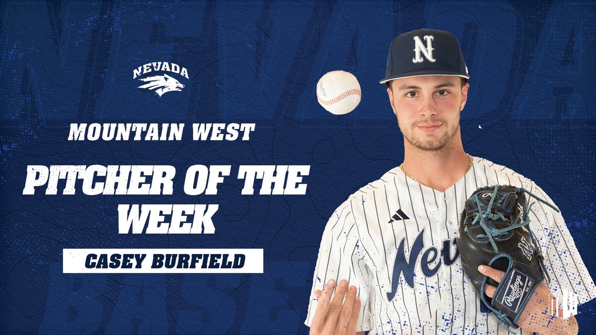 A W, a career-high 8️⃣ Ks, and just one run allowed over 6 IP!

<a href="/casey_burfield/">Casey Burfield</a> is named Mountain West Player of the Week!

STORY ➡️ bit.ly/3SRnOWS

#BattleBorn // #MWBSB