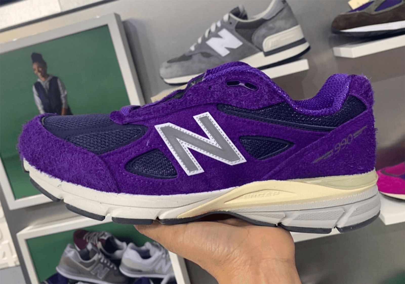Purple suede deals new balance