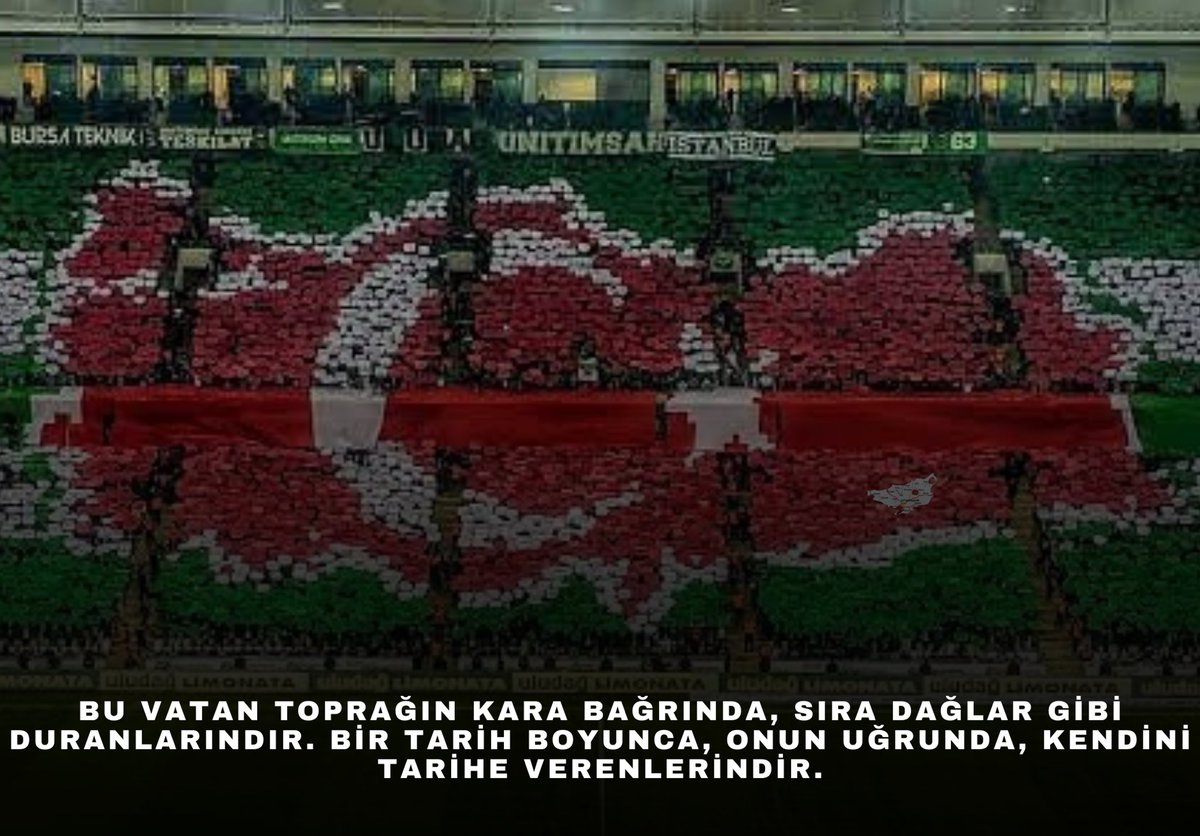 🇹🇷Taşında gözü olan kişinin yurduna mezar kazılır.

 #BursasporTürkiyedir
