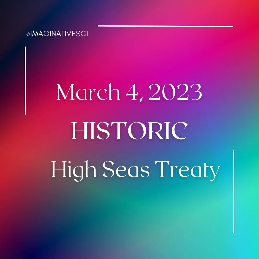 There has been a lot of talk in the ocean world lately surrounding a historic #HighSeasTreaty signed on March 4, 2023 - but just what does this mean? Full post available here: instagram.com/p/CpdiUalywWG/ #deepsea #oceanscience #30x30 #treaty #oceanexploration #BIMS #scicomm #unlos