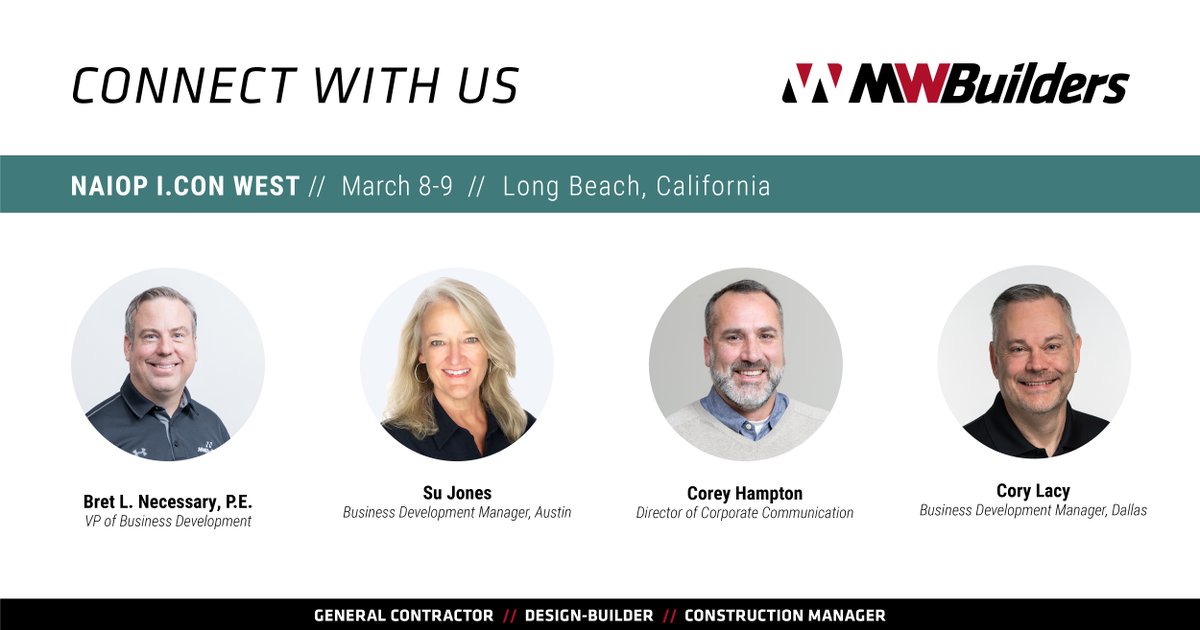 MW Builders (@mwbuilders) on Twitter photo The 2023 <a href="/NAIOP/">NAIOP Corporate</a> I.CON Conference kicks off this week in Long Beach, California. We're excited to make connections and learn about the latest in industrial real estate. We hope to see you there!
#IndustrialRealEstate #Conference #Construction The 2023 <a href="/NAIOP/">NAIOP Corporate</a> I.CON Conference kicks off this week in Long Beach, California. We're excited to make connections and learn about the latest in industrial real estate. We hope to see you there!
#IndustrialRealEstate #Conference #Construction