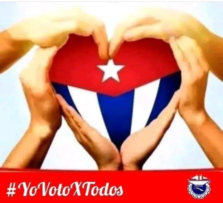 Todo en un voto unido este 26 de marzo. 
¡¡¡ Demos un Si por Cuba¡¡¡
#YoVotoPorTodos 
#MejorEsPosible