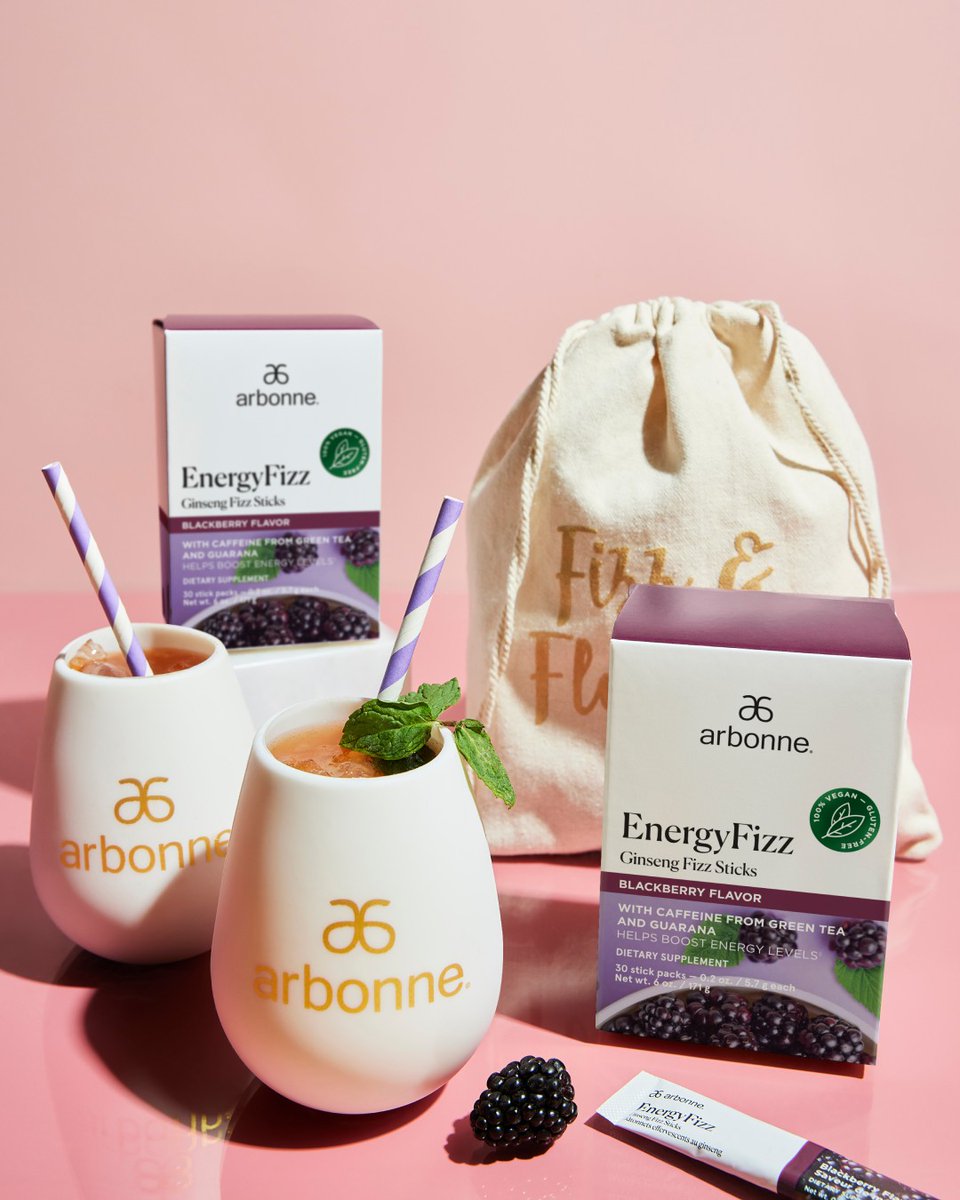 arbonne's tweet photo. Who doesn’t love FREE? This month only, get a FREE set of silicone tumblers when you purchase 2 boxes of our limited time only Blackberry-Flavored EnergyFizz Ginseng Fizz Sticks! Who’s getting theirs?  

https://t.co/Ps6SWRA7T7 https://t.co/4pTq8BunWQ
