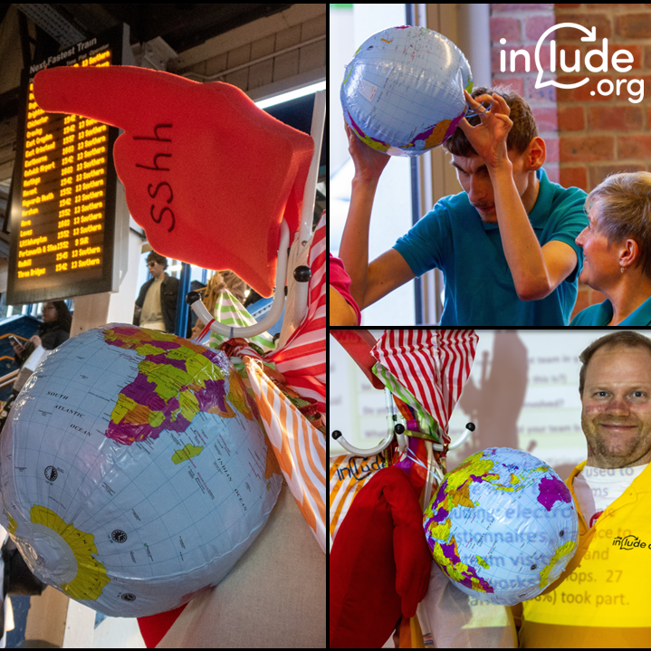 includetweets's tweet image. We had great replies to our #hatstand question @Sassycherry1234 and @MCNeilMunday know the reason Hattie hatstand goes everywhere with us; Hattie carries our Objects of Reference. These tactile things help people to communicate and understand in new and fun ways.