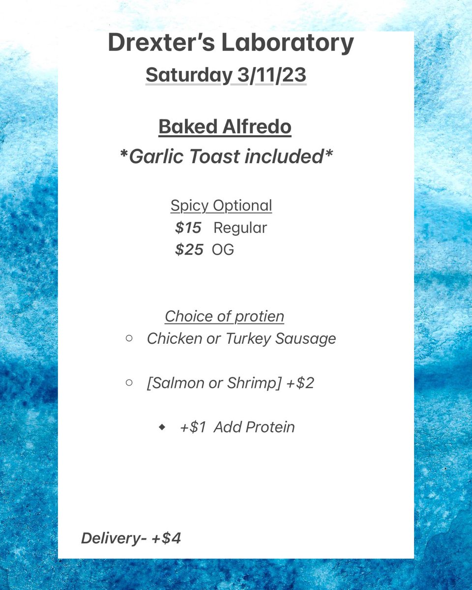 ChefBoyarDrex's tweet photo. Baked Alfredo 

Will be serving on Saturday, 3/11. Accepting orders until Friday, 3/10, 8:30pm

Denton pickup/delivery(+$4) only https://t.co/L9PFxIbLiw