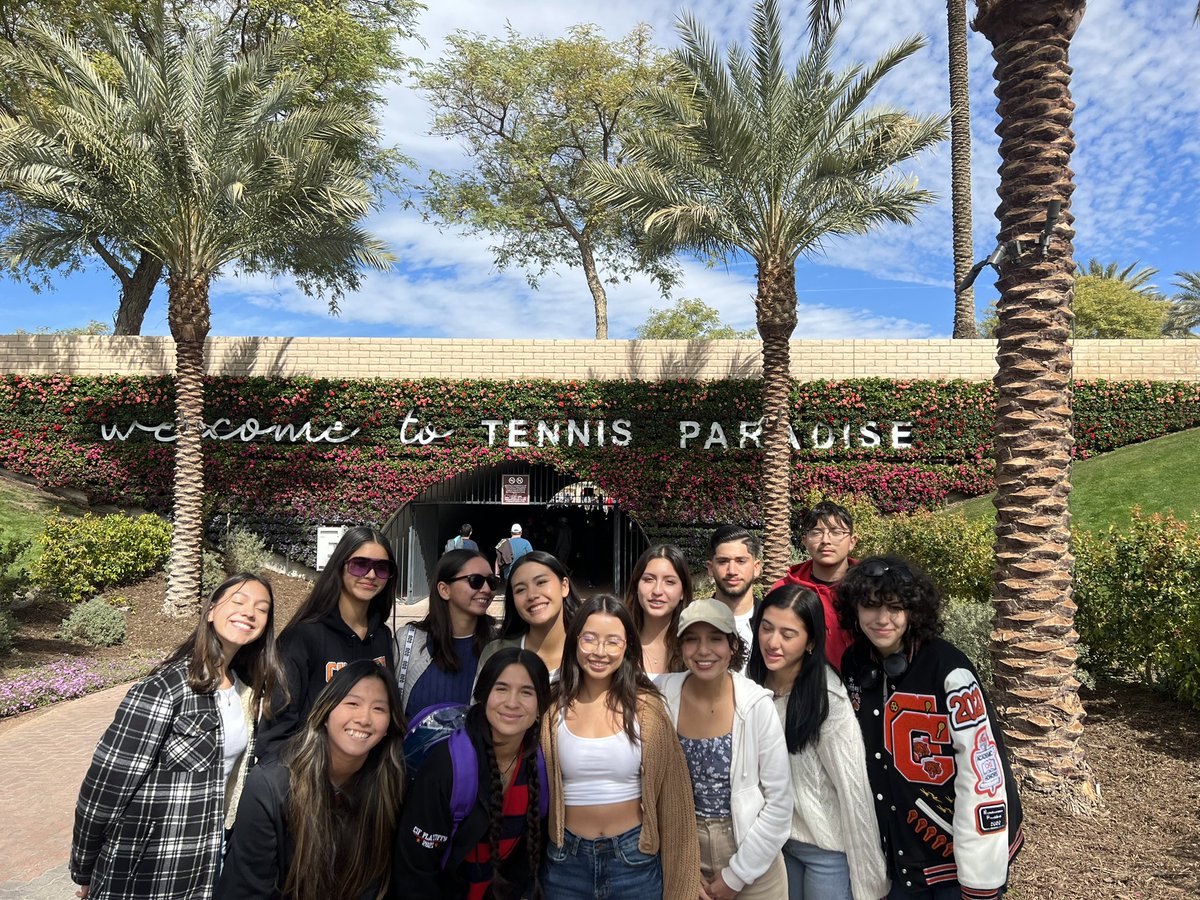 Chaffey Tennis enjoying a day <a href="/BNPPARIBASOPEN/">BNP Paribas Open</a>