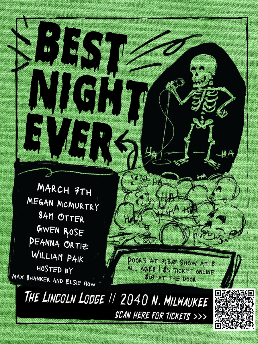 BestNightEverYo's tweet image. This week we've got!

Megan McMurty
William Paik
@deannaortiz_ 
@Samotterislame
@GwenRoseComedy 
 
@normalguymax 
@activesandal
at @thelincolnlodge 

eventbrite.com/e/best-night-e…