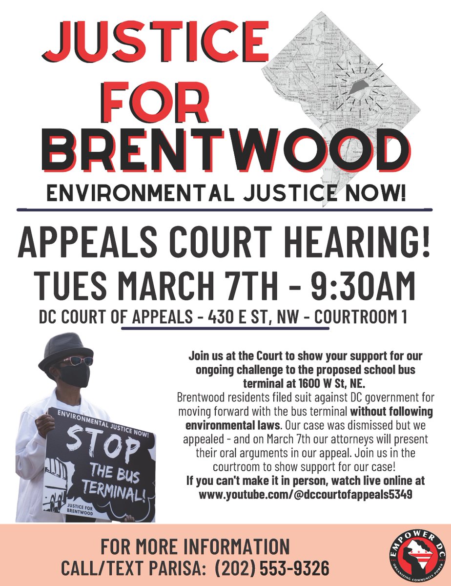 When you can say “CIVIL RIGHTS VIOLATIONS and ENVIRONMENTAL INJUSTICE” in the same breath we have a problem Support #J4B <a href="/EmpowerDC/">Empower DC</a>