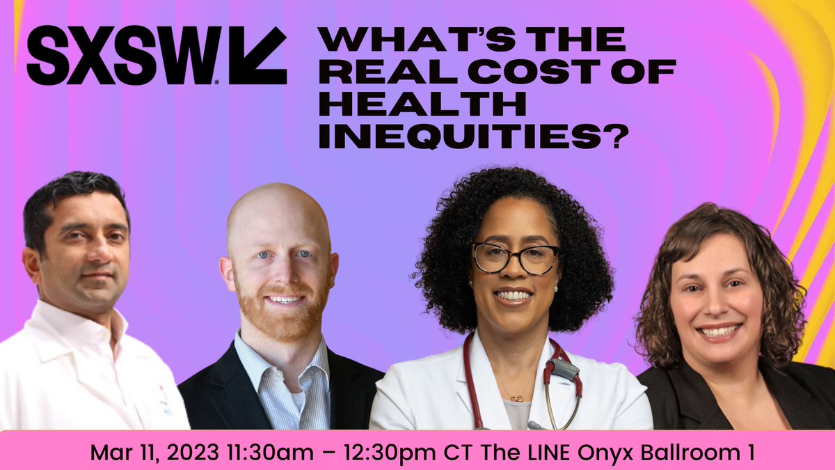 Looking forward to joining the amazing @Deloitte team at #SXSW this weekend to provide our perspective at @cityblockhealth and how our model addresses equity issues for marginalized communities. 
#healthequity #healthinequities #healthcarecosts #primarycare #primarycareinnovation
