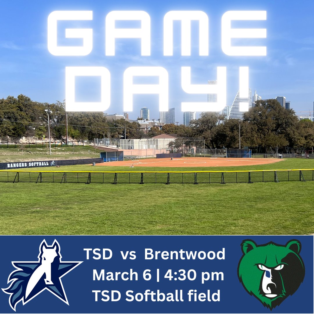 Game day is finally here! Join us at 4:30 pm as the TSD takes on the Brentwood Christian Bears. Our team has been practicing hard and is ready to give it all on the field. Let's show our support and cheer them on to victory!