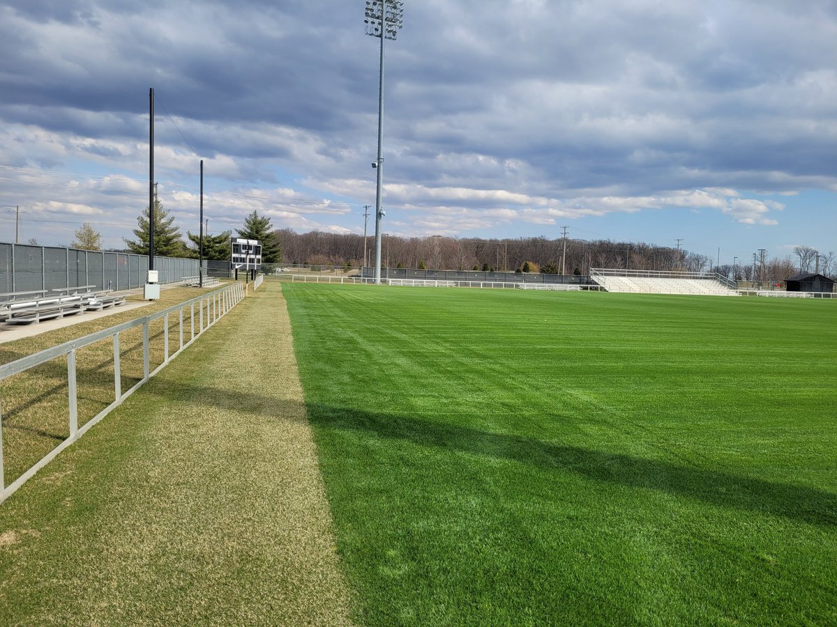 lievense_nick's tweet photo. We finally got the blankets off Folk today! Did the first rotary mow and blow to start working it down to playing height. Some BIG things are happening this year at #FolkField. #staytuned #SportsTurf https://t.co/Y8xwOw7kLL