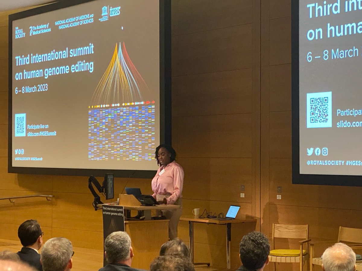 Haydar Frangoul (@hfrangoul) on Twitter photo I am so happy for Victoria Gray who gave such an inspiring talk at the Third International Summit on Human Gene Editing in London <a href="/royalsociety/">The Royal Society</a> I am so happy for Victoria Gray who gave such an inspiring talk at the Third International Summit on Human Gene Editing in London <a href="/royalsociety/">The Royal Society</a>