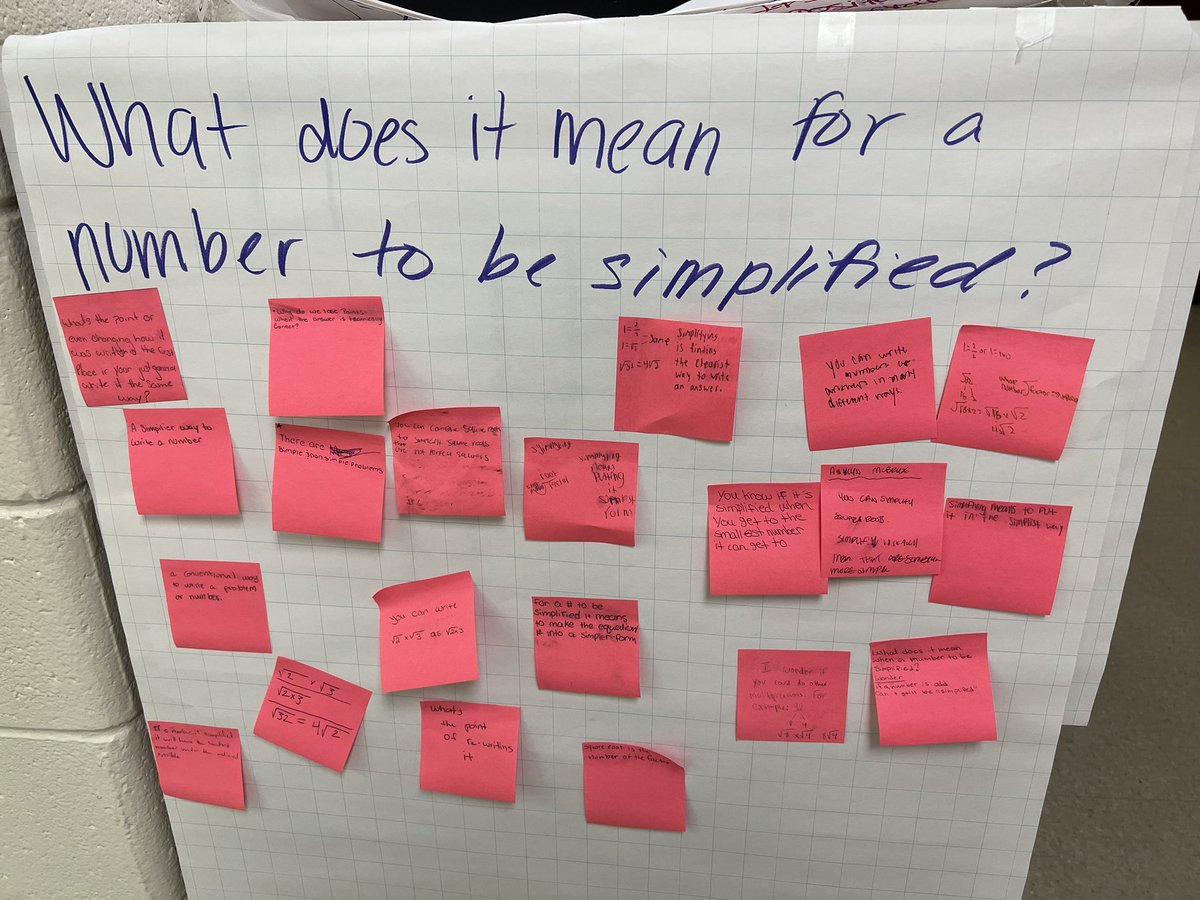 Used the question board activating strategy to engage students in simplifying radicals <a href="/HVT_SilverEagle/">HodgsonSilverEagle</a> today! #nccvtworks <a href="/shanta_reynolds/">Shanta Reynolds</a> <a href="/teachde85/">Donna Poore</a> <a href="/TekSteph/">Stephanie Foster</a>