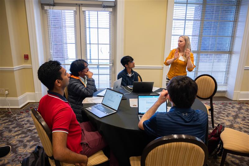 Hunt_Institute's tweet photo. Our teams have been busy working on data analysis and visualization, and getting started developing their projects! We can feel the brainpower in the room! #NCDatathon @NCDIT https://t.co/bPBDy1vyzz