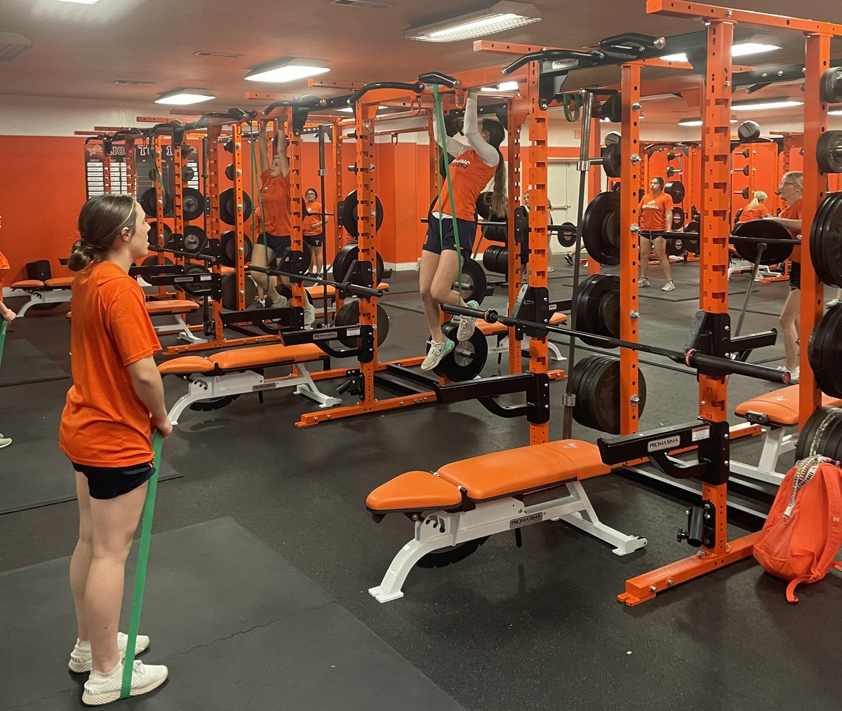 What a day in our new top notch weight room!! Thank you to all that made this happen. All our athletes got better today! #BuildingChampions #LionStrength #LadyLionStrength