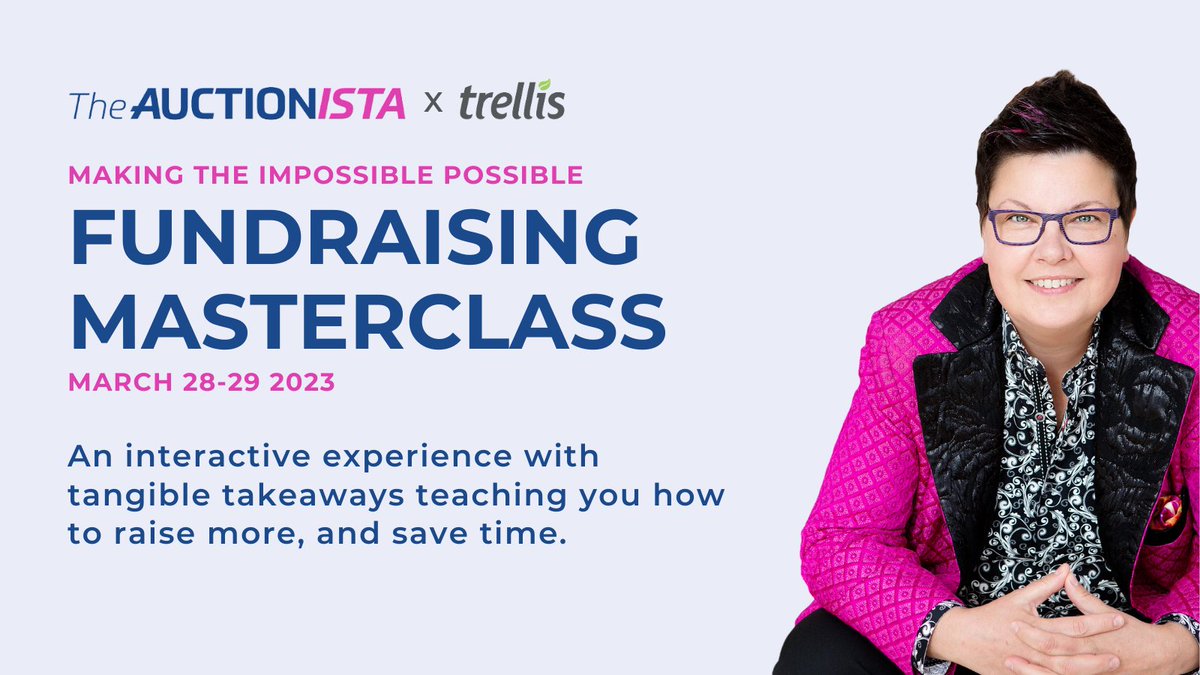 Get those fundraising event questions ANSWERED! Join Layne The Auctionista, Rebecca Alfred and other fundraising experts on March 28-29 in this interactive Masterclass. Learn more below!
 
hubs.la/Q01D_Lxd0