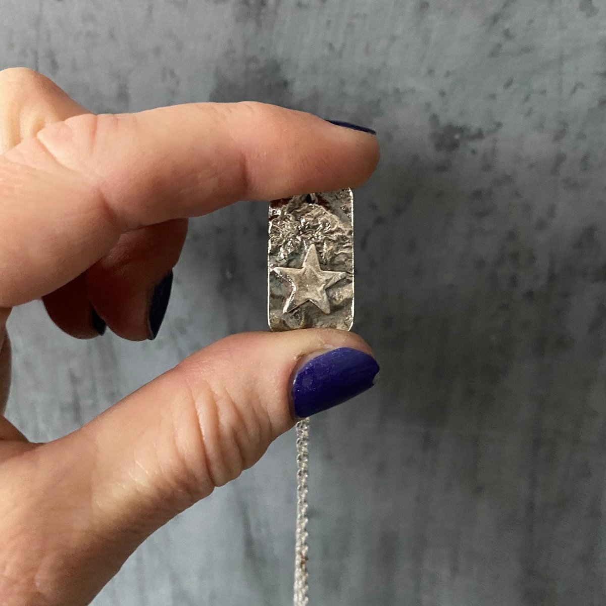 Oxidised Rectangle Pendant with Silver Star tuppu.net/a66347ea #bizbubble #UKHashtags #inbizhour #shopsmall #MHHSBD #HandmadeHour ##UKGiftHour #giftideas #MensJewellery
