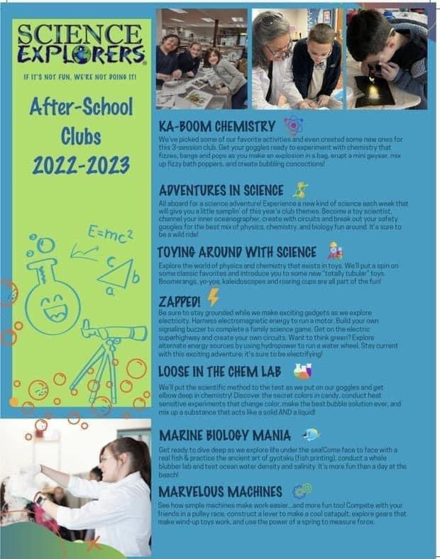 FCVPTA's tweet photo. Science Explorers MARINE BIOLOGY MANIA is enrolling now! Classes starting April 3. 

Register here —> https://t.co/DOW2f6xkMY https://t.co/xn5JgVpEa2