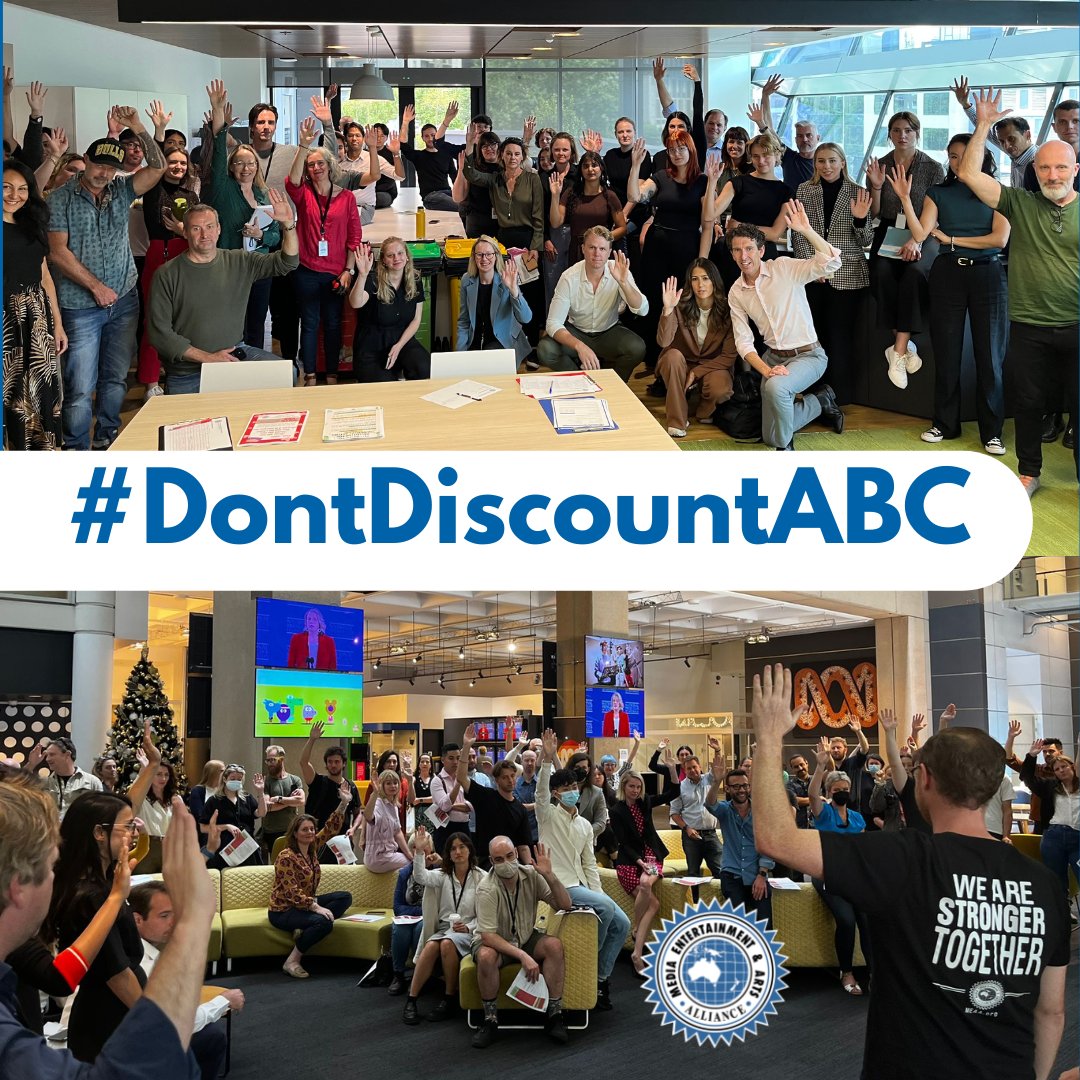 The turnover of regional journalists at the ABC is crazy. Experienced reporters leaving for Comms jobs because they're stuck on low bands with no path to progression. It's not good enough. Pay them properly so they can continue serving their communities #dontdiscountabc <a href="/withMEAA/">MEAA</a>