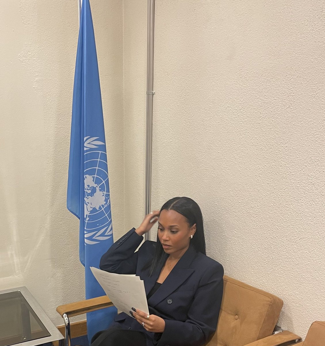 vanessatsehaye's tweet photo. It was an honour to have been invited by the United Nations to talk about #Eritrea today. I talked about how tired so many Eritreans are of feeling helpless and hopeless, but that we never can allow that tiredness to defeat us. It is our patriotic duty to never give up. https://t.co/7CV2NfakKa