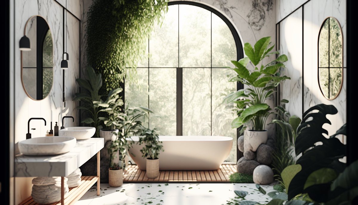kanekallaway's tweet photo. Had my wife close her eyes and describe rooms in her dream home.

In 3 minutes, I made these on Midjourney (h/t @nickfloats)

She was speechless.

She’s now a huge fan of AI and “gets it”

This is the way. https://t.co/sjf3CQYtwa
