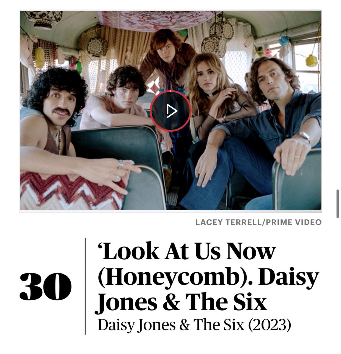 Daisy Jones and The Six Updates on Twitter "Rolling Stone listed look