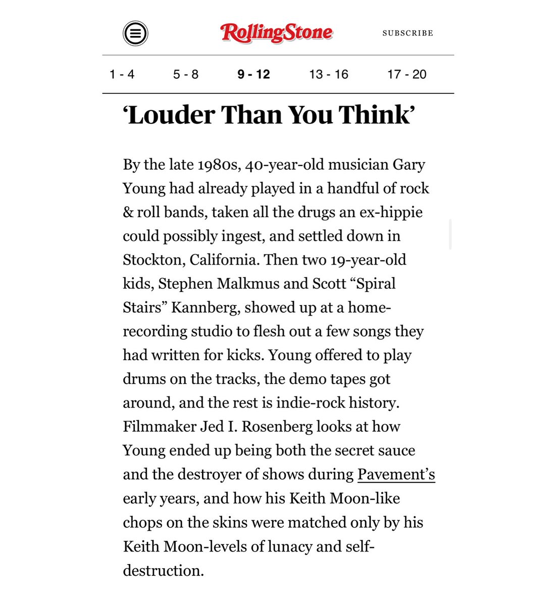 LTYTdoc's tweet photo. Louder Than You Think is one of @RollingStone’s “20 Movies and TV Shows We Can’t Wait to See at @sxsw 2023”! 

https://t.co/3eWDJJ09bd https://t.co/LEWyfZijVs