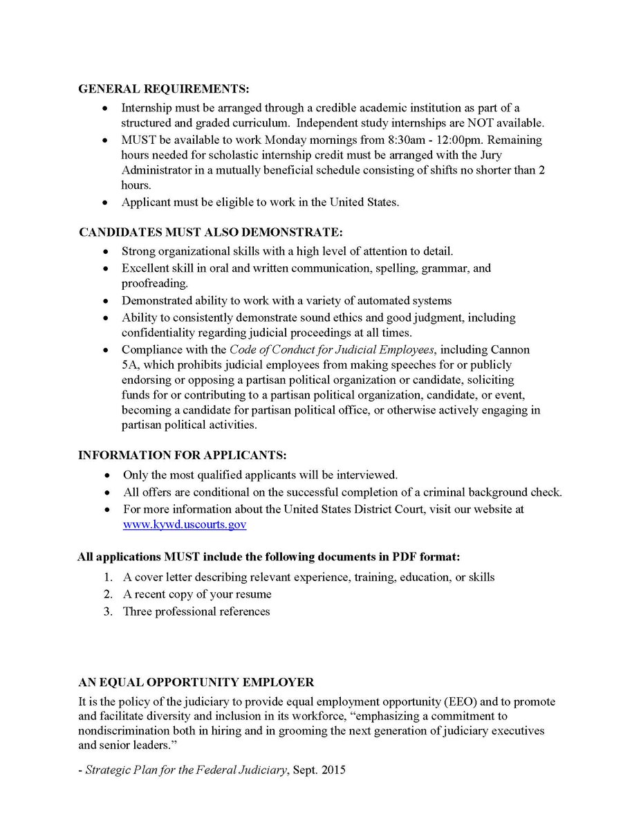 JusticeUofL's tweet photo. Student Jury Internship: The Jury Intern provides support and assistance in the administration of the jury selection process. https://t.co/1OfRsd5Ofv