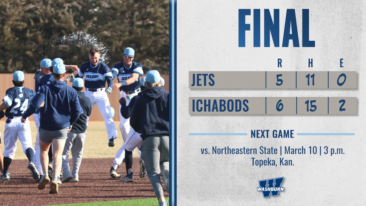 IchabodBSB's tweet photo. FINAL | ANOTHER WALK-OFF TO FINISH THE SWEEP! Easton Bruce hits the game-winning single to score Trevor McCollum in the bottom of the ninth! #GoBods https://t.co/JR2ZFrD6p6