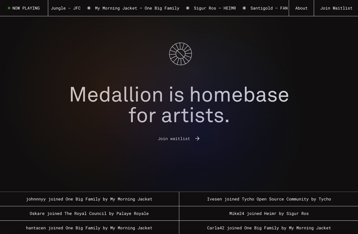 Feeling refreshed ✺

Allow us to reintroduce: 𖥞 Medallion

New look, new socials, new site ⇢ visit us at medallion.fm