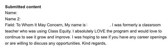 Messages like this make me so proud and sad at the same time- 
😊PROUD we created something teachers love so much they cold email us about jobs!
☹️SAD so many capable teachers are leaving the classroom (can't blame 'em, I did too)

How do we get teachers to stay in the classroom?
