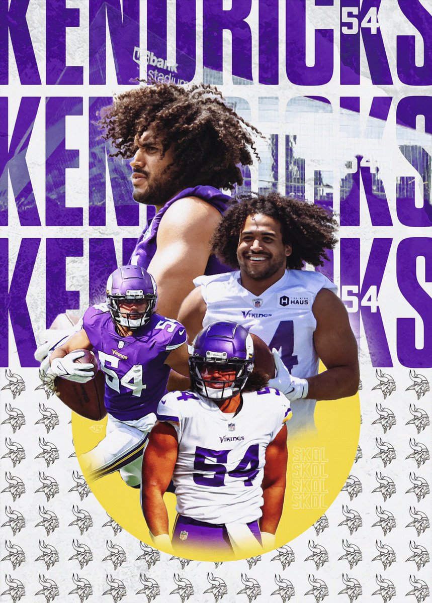 Made this awhile back, but had no idea his days as a Viking were coming to a close, definitely one of the best LBs I’ve seen play. Gonna miss you Kendricks 💜💛 #SKOL