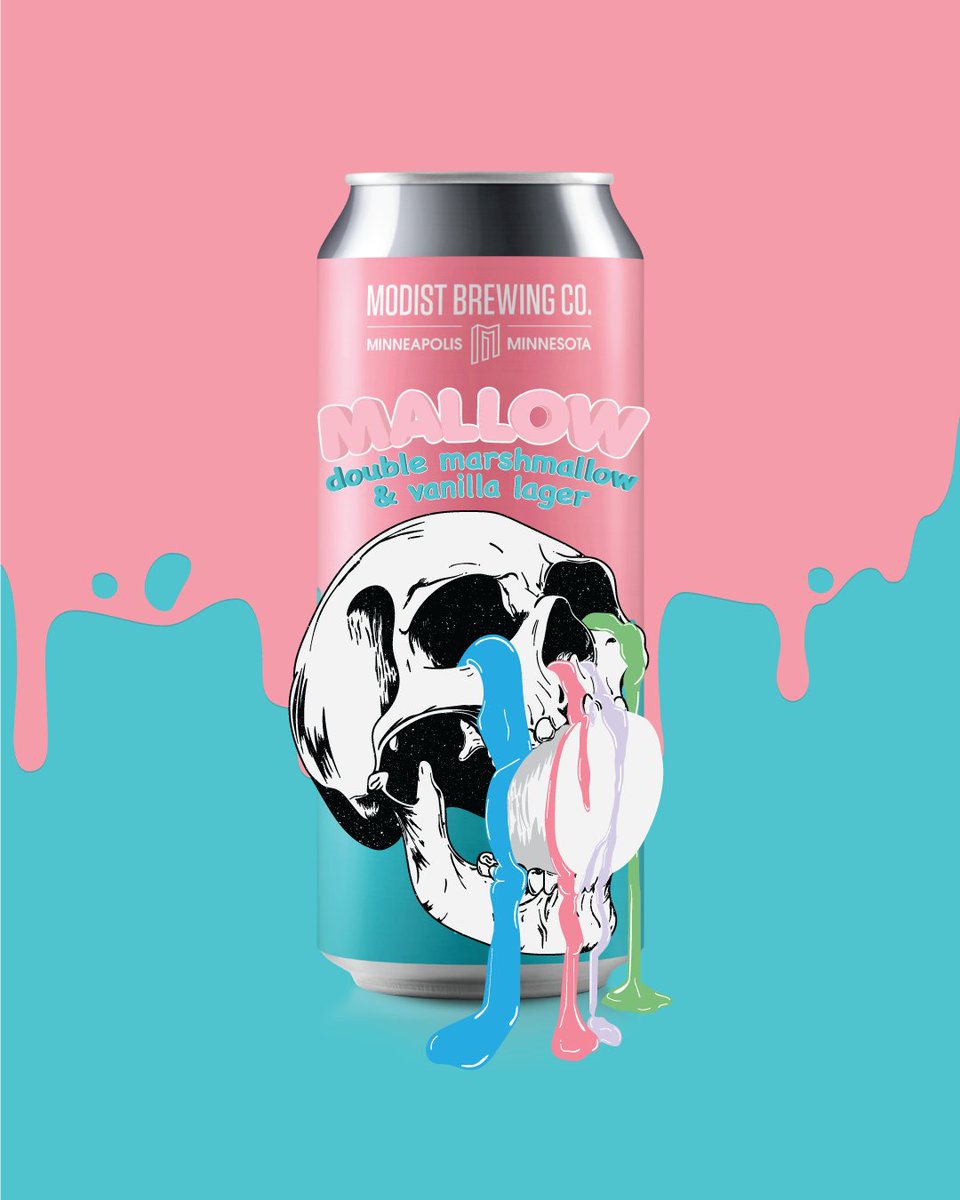 🔺💀 New Beer 💀🔺

🅜🅐🅛🅛🅞🅦
Lager w/ marshmallows, vanilla beans &amp; milk sugar

🅣🅡🅘🅟🅛🅔 🅓🅡🅔🅐🅜🅨🅐🅡🅓
New England Triple IPA w/ oats &amp; wheat malt, hopped &amp; triple dry hopped w/ Citra, Citra Cryo, Sultana &amp; Sultana Cryo

👇️Learn some👇️
l8r.it/NtmB