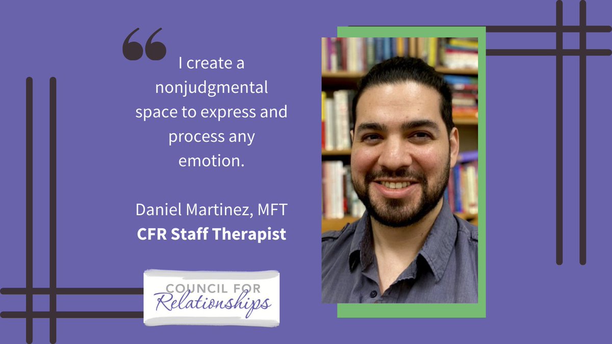 Struggling to find a new therapist? Meet Daniel Martinez, MFT. Learn more & book an appointment with him today!
👉ow.ly/PVkL50MH66E
#mentalhealthmatters #phillytherapist
