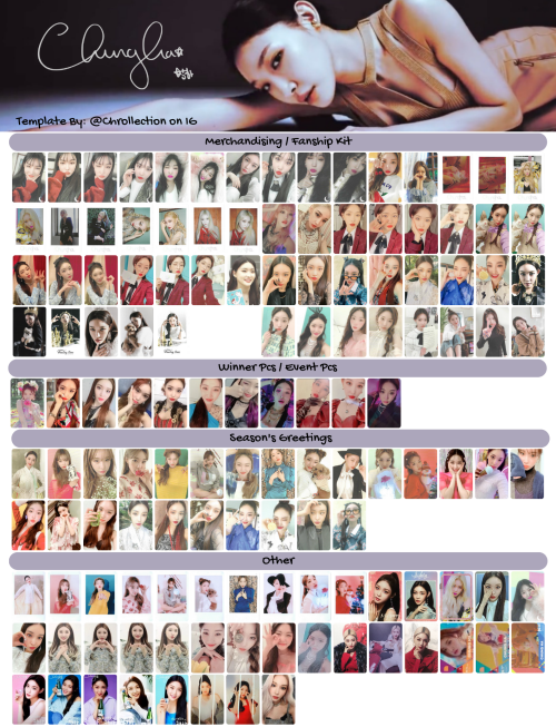 itsraktahere's tweet photo. ChungHa Full Photocard, Postcard &amp; Inclusions, divided templates:

청하 포카 chung ha https://t.co/yewWLt6Zo4