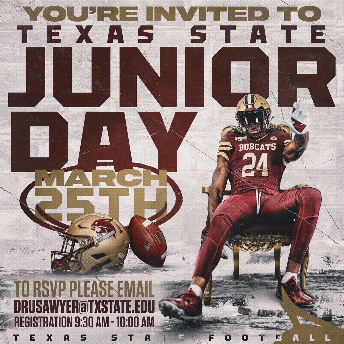 Julian knox (@julianknox_17) on Twitter photo I will be Visiting <a href="/TxStateBobcats/">Texas State Bobcats</a> For Junior day on march 25!!!!@CoachEReinhart <a href="/therealraygates/">Ray Gates</a> @TheJohnDiarse  <a href="/CoachWillBryant/">Will Bryant</a> I will be Visiting <a href="/TxStateBobcats/">Texas State Bobcats</a> For Junior day on march 25!!!!@CoachEReinhart <a href="/therealraygates/">Ray Gates</a> @TheJohnDiarse  <a href="/CoachWillBryant/">Will Bryant</a>