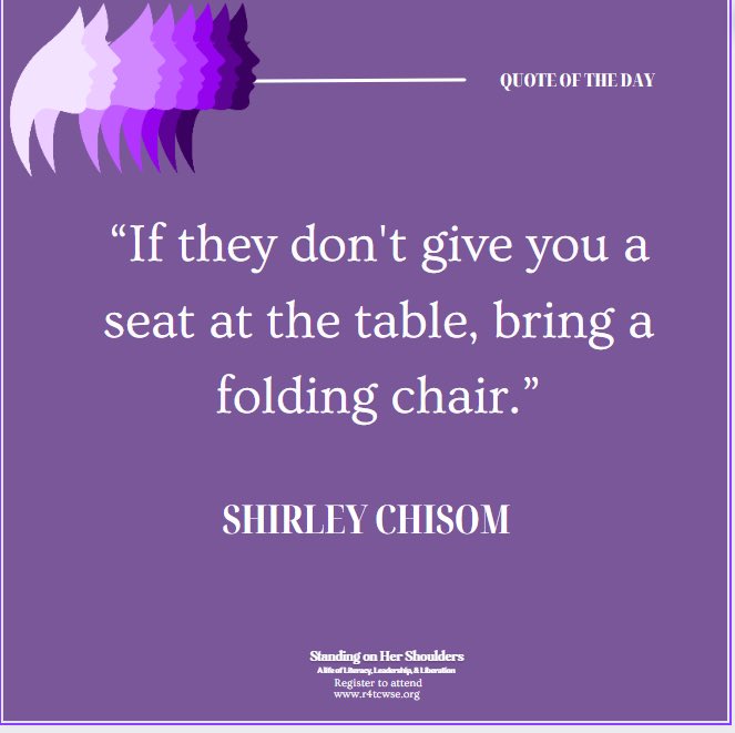 R4TCWSE's tweet image. #MondayMotivation: Working unapologetically for all of us women to have a 🪑seat at the table.
Come join us for our #SpringConference on Saturday, March 25th. Register now at r4twcse.org. #EarlyBird prices end on March 8th.
#WomensHistoryMonth #Leadership #R4TCWSE