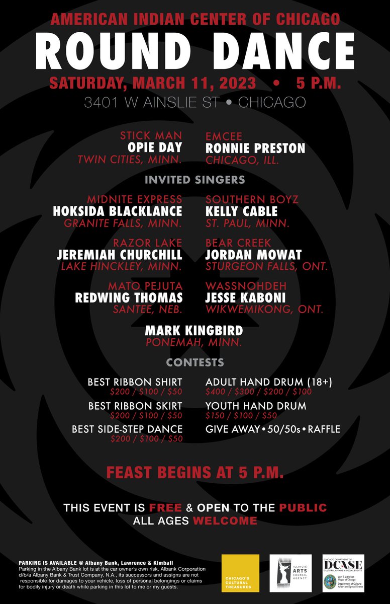 Second Annual @AICChicago #RoundDance is happening this Saturday! Check out fb.me/e/4ftRumGfj for more information.