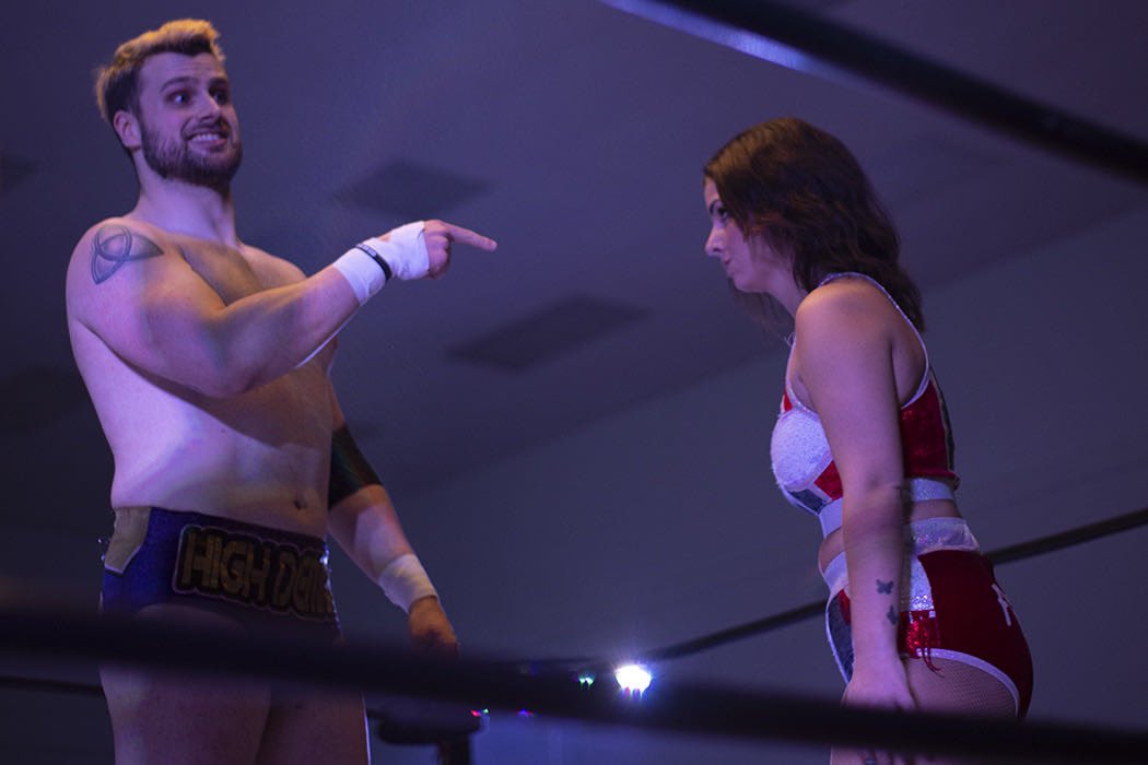 kaseyfox99's tweet photo. Kasey Fox vs @DH_in_HD_ will always be a show. Period. #intergenderwrestling #prowrestling https://t.co/xdgMjaXAE3