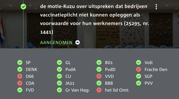 nickynicky78's tweet image. Wie stemden vóór #vaccinatieplicht door bedrijven?

D66, CDA, VVD, Omtzigt, Den Haan

#StemZeWeg #kieswijzer #provincialestatenverkiezingen