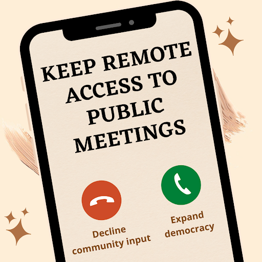 TheCoalitionSF's tweet photo. Please vote AGAINST the legislation to restrict public comment! A separate reasonable accommodations process is bad for disabled people & bad for nondisabled people! #KeepRemoteAccess @SupStefani @conniechansf @JoelEngardio @HillaryRonen #KeepRemoteAccess https://t.co/1juXBjEi7p