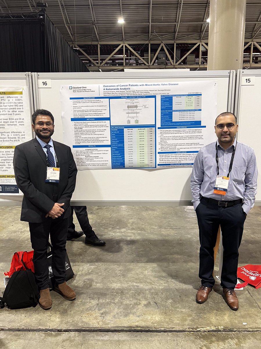 Grateful for the mentorship and the opportunity to present our research at the esteemed #ACC2023 conference in New Orleans @tavrkapadia Wonderful conference, and such awesome presentations all around! Also had a great time connecting with peers #cardiology #ACC23 #WCC2023