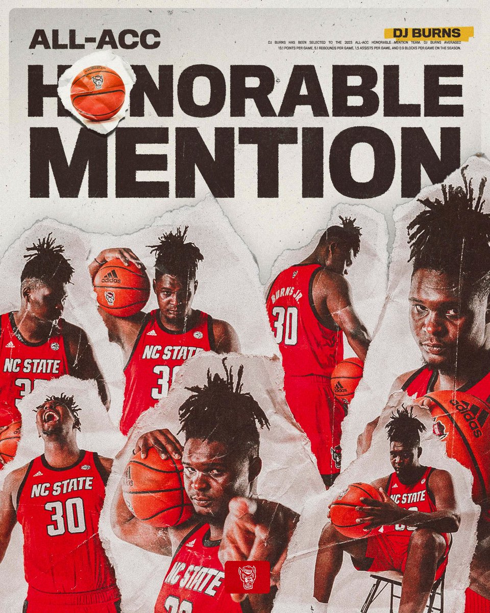 PackMensBball's tweet photo. ⭐️ All-ACC Honorable Mention for DJ. 

Congrats, @beastboyburns! https://t.co/EtEFM5BqbE