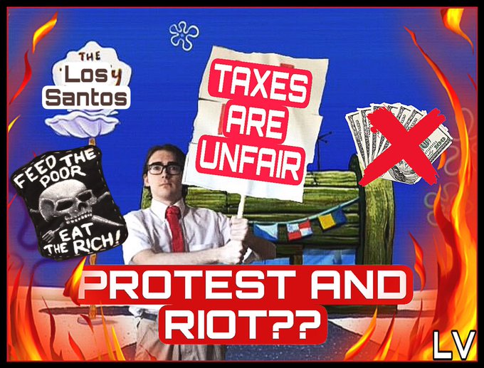 can&rsquo;t believe i&rsquo;m organizing a protest over high taxes in gta rp 😂 i keep making terrible graphics to<a href="/tag/twitchrecap"class="tags"><span>#twitchrecap</span></a>