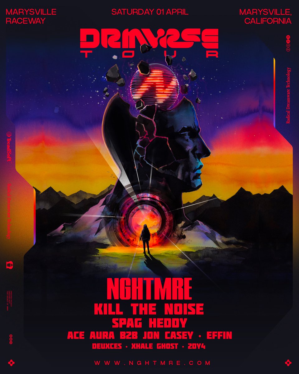 NGHTMRE's tweet photo. SACRAMENTO!!! 

Support for the DRMVRSE show at Marysville Raceway is here!! 

Super grateful to have these guys coming to throw it down!!

@killthenoise 
@SPAGHEDDY 
@OfficialAceAura b2b @joncaseybeats 
@EffinOfficial 
@DEUXCES 
@xhale_ghost 
@2DY4MUSIC 

See you on 4/1!! 🔮 https://t.co/ly1ARaDs7z
