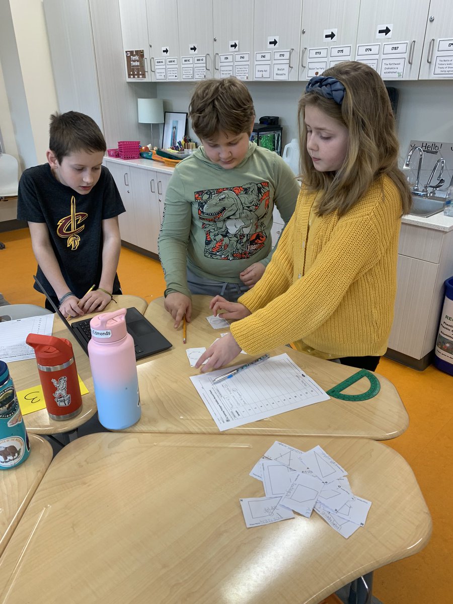 MissNanchoff's tweet photo. Polygon Riddle Rotations! Can you figure out the clues that describe a mystery polygon? ◾️🔹🔺#CFWriteTheStory https://t.co/NVBVzF98np