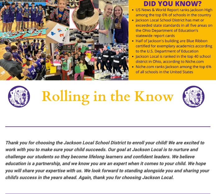 Here is this week's Jackson Local School District Newsletter:
smore.com/cab2s
Thank you and Go Bears!