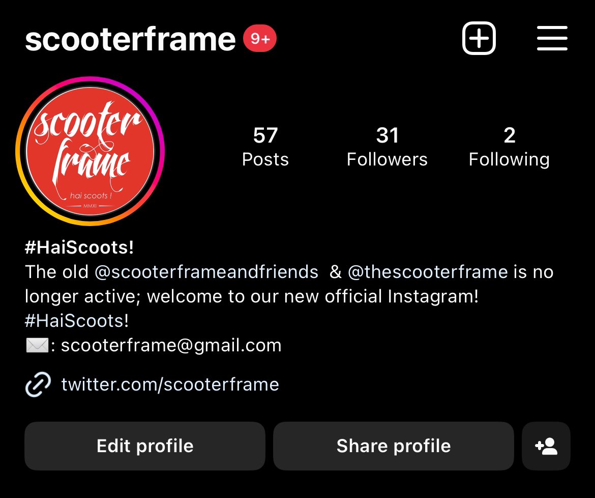 Scooter Frame tweet media