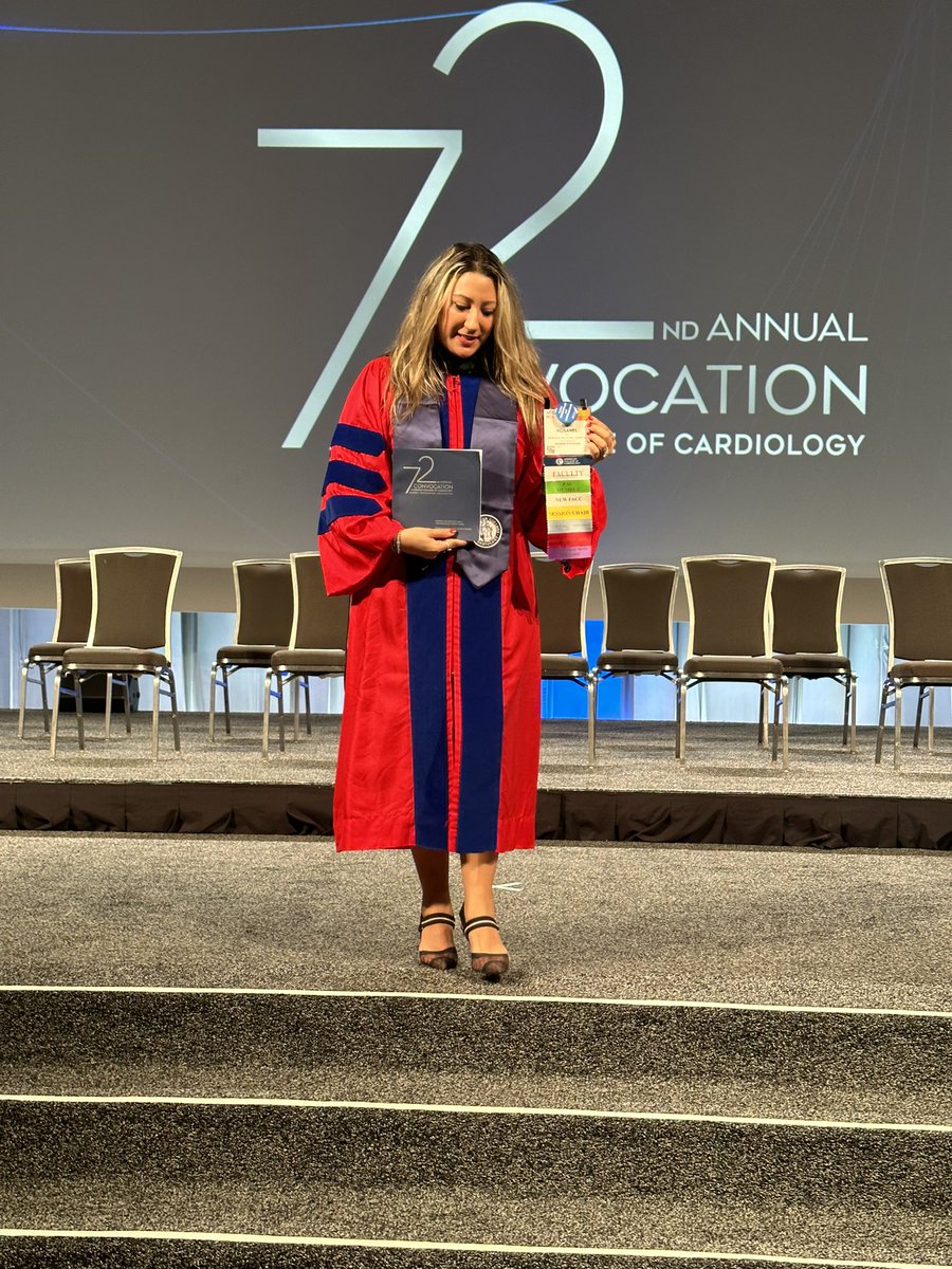 Congratulations to @mirvatalasnag @PamelaBMorris @drmalissawood for being honored during this year convocation #ACC23 #FACC #newFACC #itooktheoath  #WCCardio @ACCinTouch #itookthepledge #itooktheaccoath #inspirational